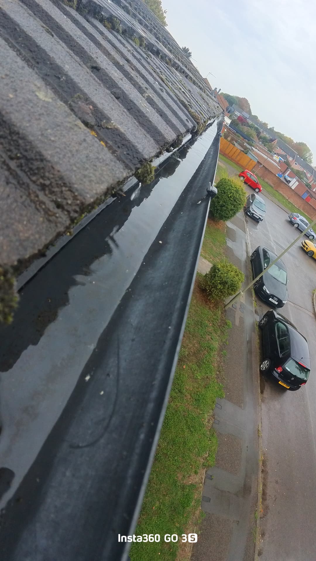 AFTER – Same gutter run cleared