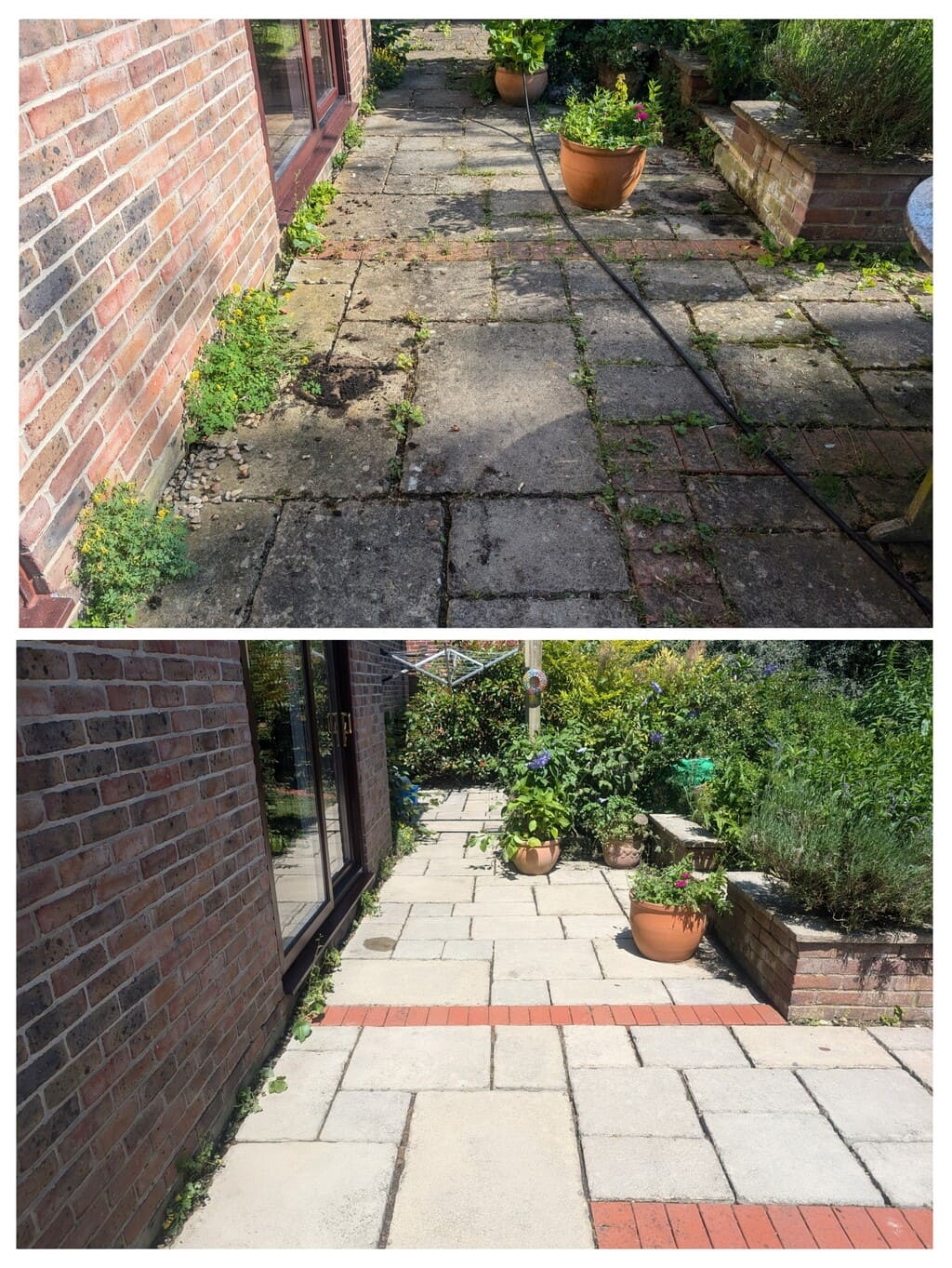 Patio cleaning & pressure washing service transformation in Thame