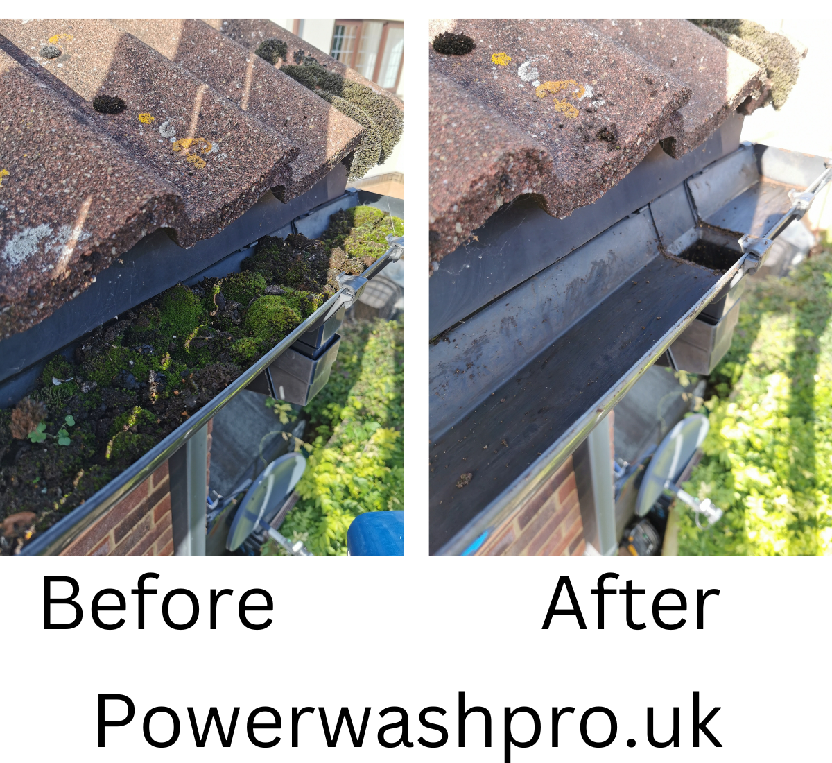 Blocked gutter cleaning in Thame 